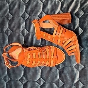 Heeled sandles size 8